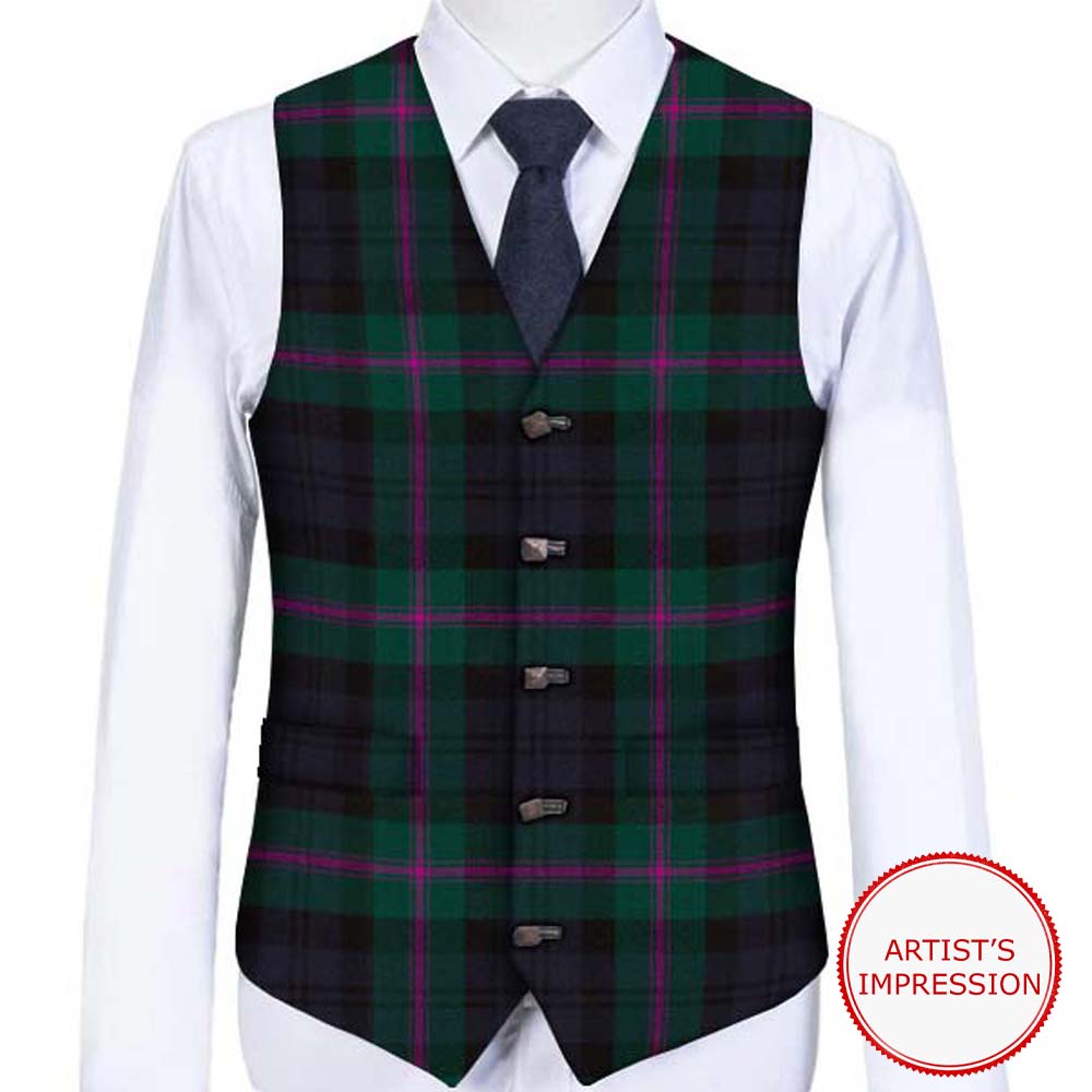 Waistcoat, Tartan Vest, Wool, Baird Tartan